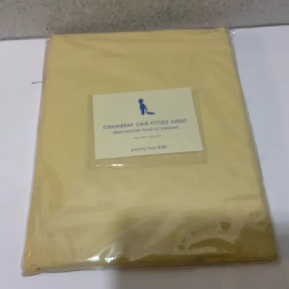 Pottery Barn Kids Chambray Crib Sheet  New